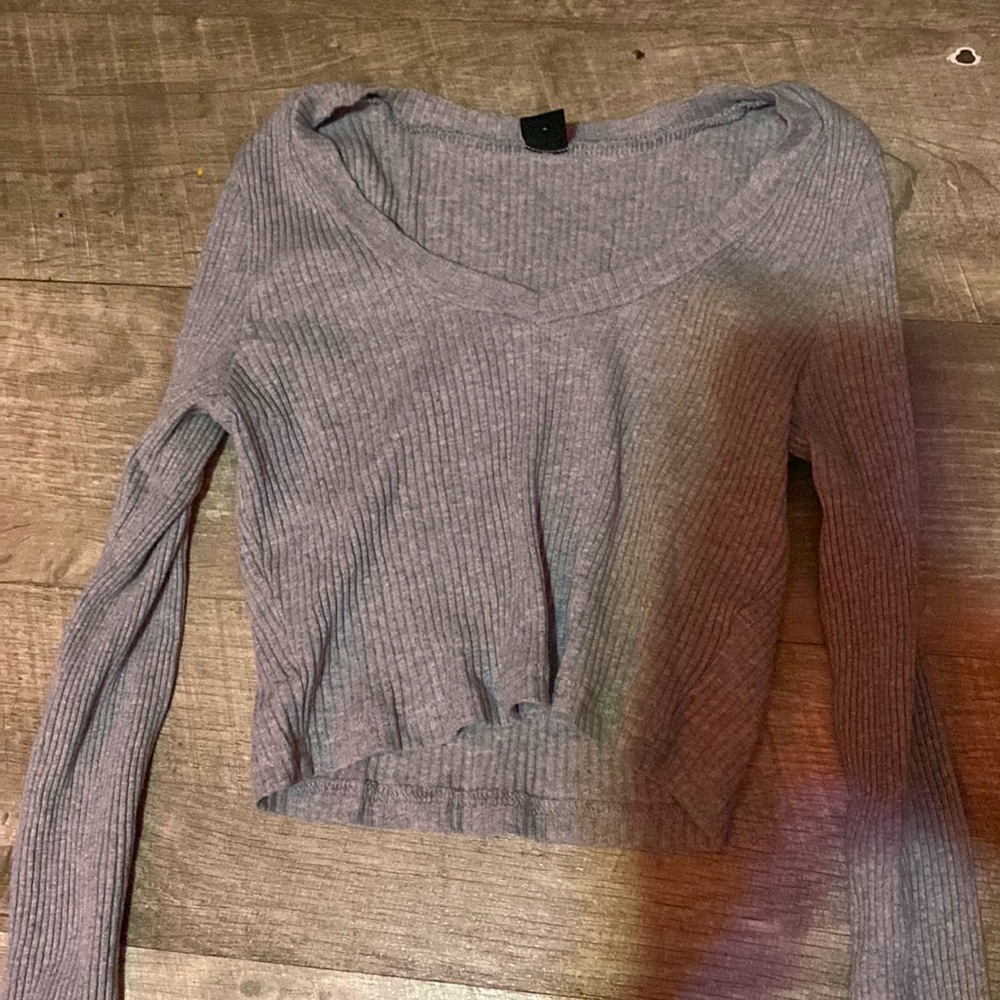 shien gray long sleeve